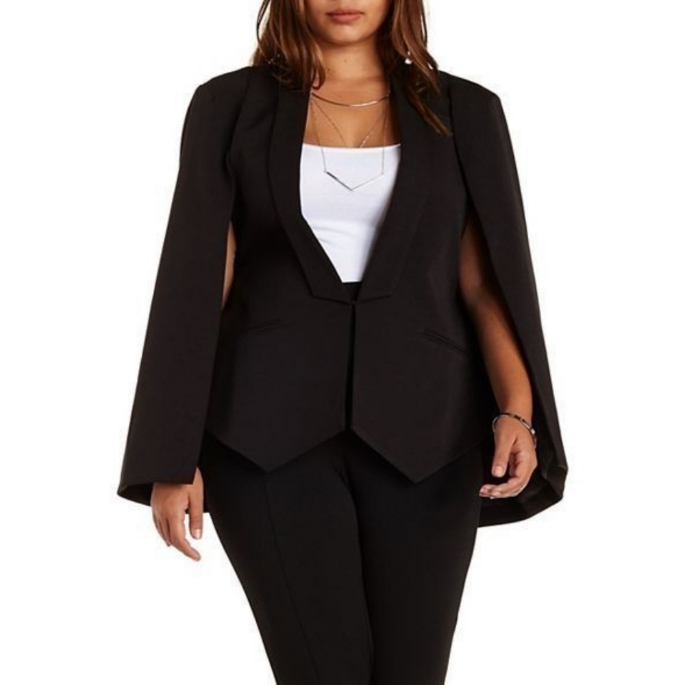 TAHARI CAPE PLUS SIZE BLAZER - Picture 11 of 11